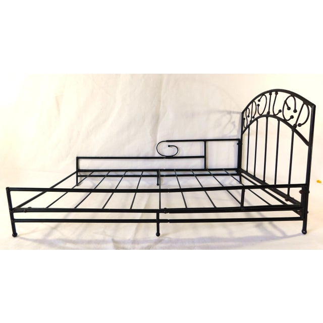 "Spoiled" Black Metal Dog Bed For Sale In West Palm - Image 6 of 9