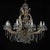 Gold Maria Teresa Crystal Living Room Chandelier, 1950 For Sale - Image 8 of 13