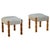 Mid-Century Modern Danish Oak Stools with Lambswool Upholstery from Henning Kjærnulf, 1950s, Set of 2 For Sale - Image 14 of 14