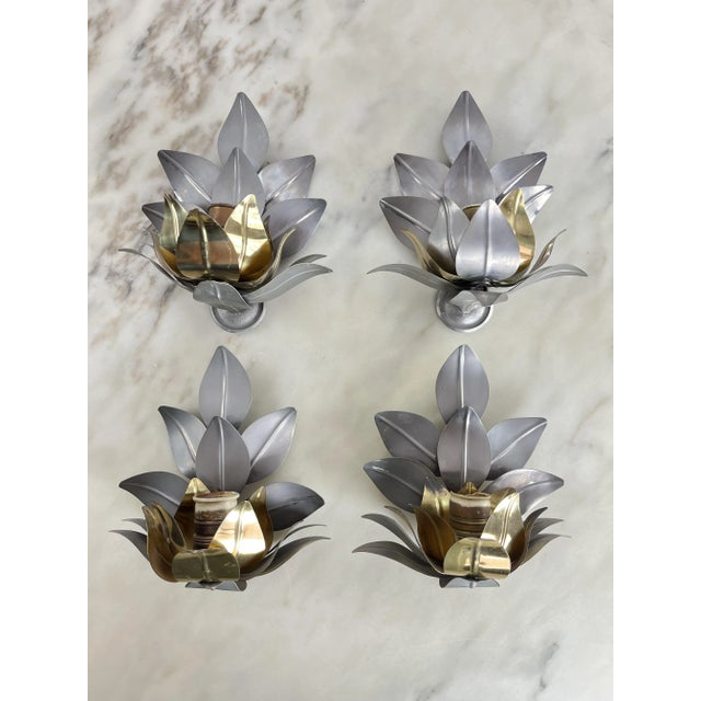 Vintage Wall Lamps in the style of Tommaso Barbi, 1960s, Set of 4 For Sale - Image 9 of 9