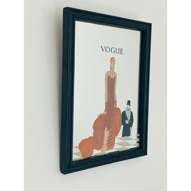 Vintage Art Deco Vogue Magazine Wall Mirror, 1960s For Sale - Image 11 of 15
