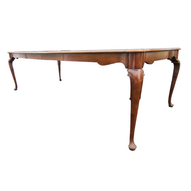 Vintage Baker Furniture Co "Collector's Choice" Queen Anne Dining Table With Leaves Chairish