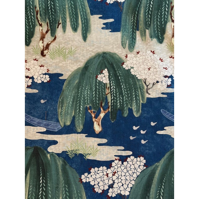 Anna French | SKU: TD AF23110 Anna French Willow Tree Navy Fabric 3 Yards Willow Tree Navy Fabric Collection WILLOW TREE...