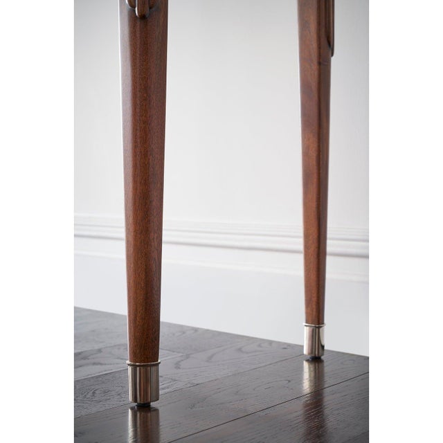 Walnut Art Deco Console Table For Sale - Image 9 of 9