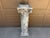 French Country Weathered Neoclassical Cast-Concrete Corinthian Garden Pedestal For Sale - Image 3 of 16