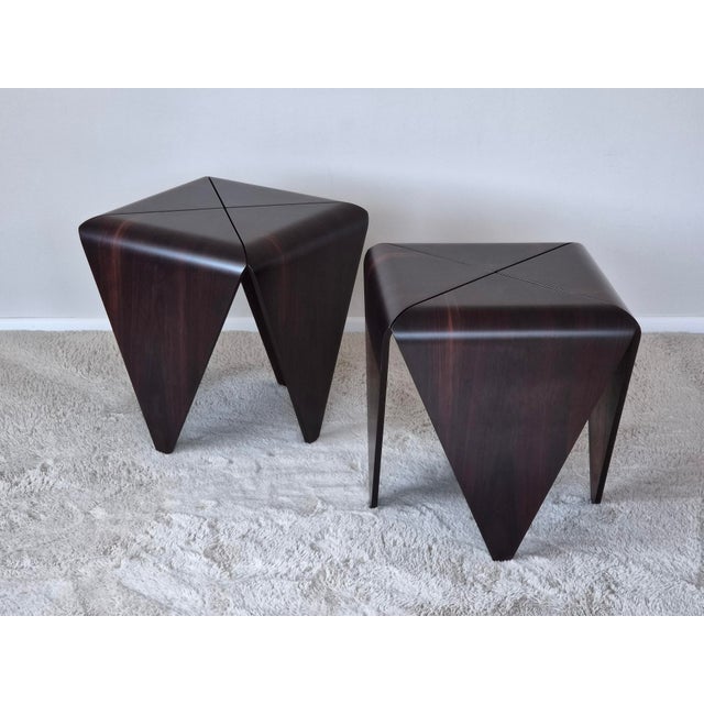 Rosewood Petalas Side Tables from Jorge Zalszupin, Set of 2, in Very Good conditions. Designed 1950 to 1959 This piece has...