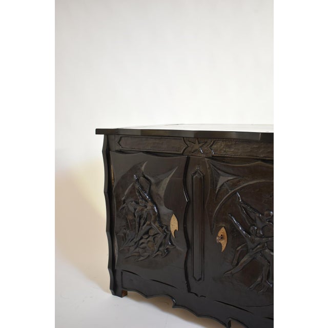 Brutalist Brutalist Dancers Cabinet by Johnny Ludécher, 1950s For Sale - Image 3 of 6