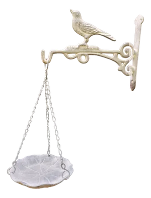 Cast Iron Feeding Bowl Hanging with Hook Hanging Basket