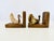Vintage Carved Wood and Horn-Style Bird Bookends, a Pair For Sale - Image 14 of 14