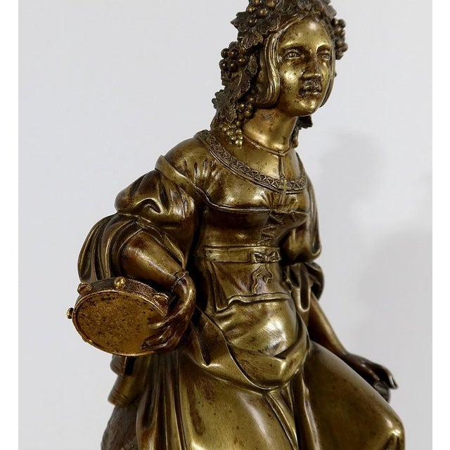 Louis XVI Style Marble and Bronze Pendulum, Early 19th Century For Sale - Image 10 of 18