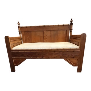French 19th Century Faux Bamboo Bench/Settee For Sale