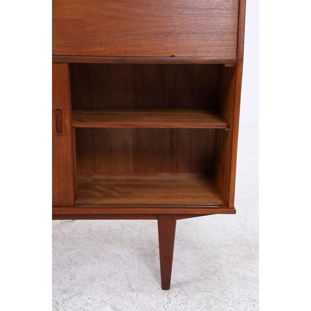 Vintage Teak Cabinet with Secretary and Sliding Doors For Sale - Image 12 of 16