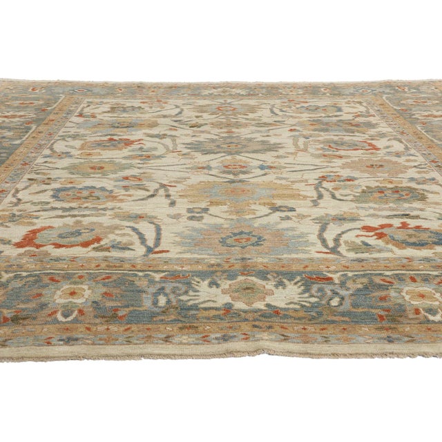 Contemporary Persian Sultanabad Rug - 11'05 X 12'03 For Sale - Image 3 of 9