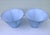 Vintage Blue and White Gingham Lamp Shades-a Pair For Sale In Cincinnati - Image 6 of 9