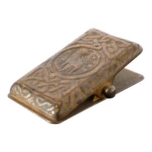 Tiffany Studios New York Zodiac Pattern Bronze Paper Clip