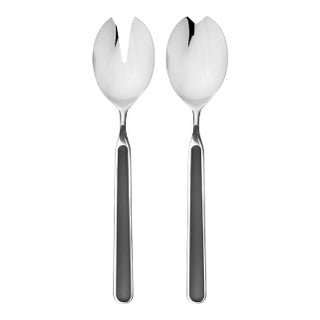 Mepra Fantasia 2-Piece Salad Servers Set, Black For Sale