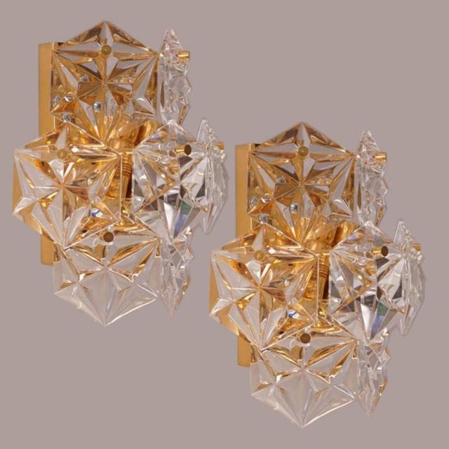 Large Faceted Crystal Five-Tier Chandeliers from Kinkeldey, 1970, Set of 2 For Sale - Image 10 of 11