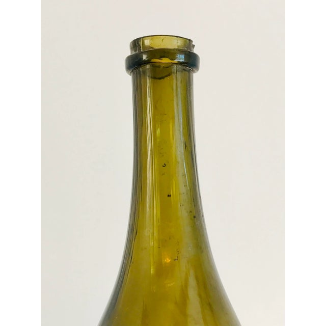 19th Century French Blown Glass Wine Bottle For Sale - Image 4 of 11