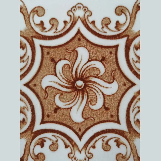 Ceramic Antique Tile from Societe Morialme, 1920s, Belgium For Sale - Image 7 of 10