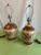 1970s Pair of 1970’s Vintage Earthenware Mountain Cabin Lamps For Sale - Image 5 of 11