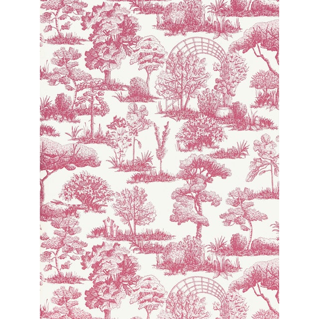 This hand-penned quiet garden scene gives classic toile a fresh look. Proudly printed at the Scalamandré Press in eleven...