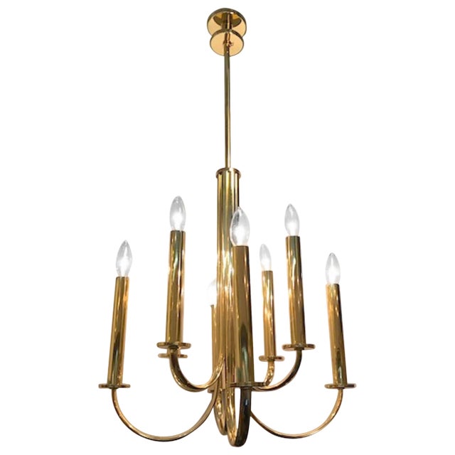 Italian, 1930s Fascist Period Art Deco Chandelier For Sale
