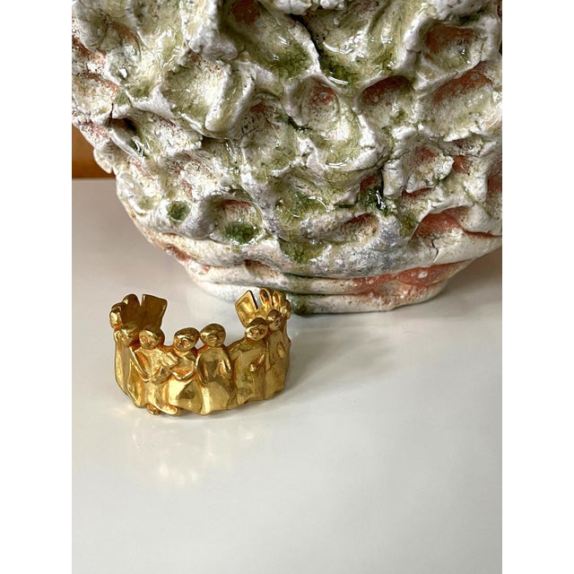 French Sculptural Bronze Bracelet 'La Manif" by Line Vautrin For Sale - Image 11 of 12