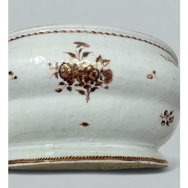Antique Chinese Qing Dynasty Canton Porcelain Famille Rose Qianlong Tureen 18 Ct For Sale - Image 10 of 11