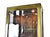 Modern Mastercraft Mid-Century Brass & Black Lacquer Lighted Vitrine Display Cabinet For Sale - Image 3 of 12