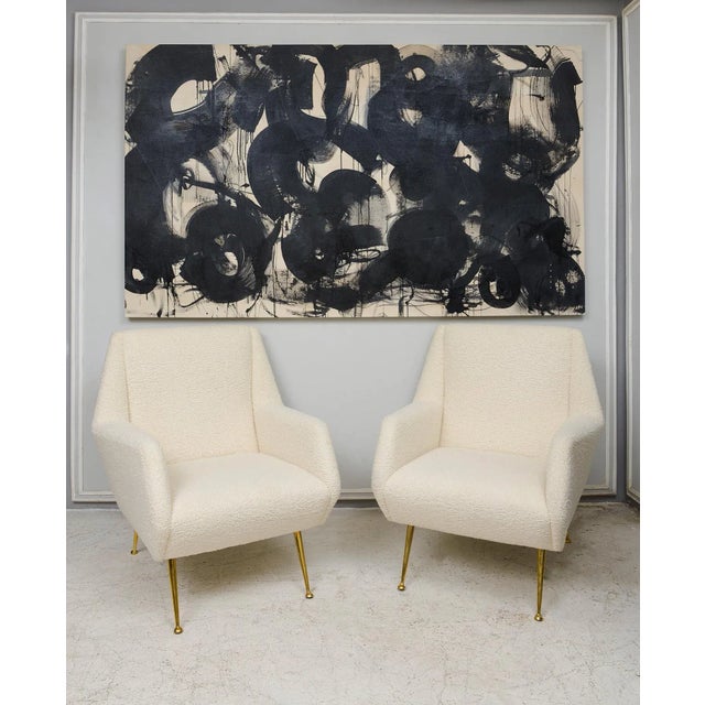 Monica Perez "A Magical Life" Original Acrylic & Charcoal Painting on Canvas For Sale In New York - Image 6 of 8