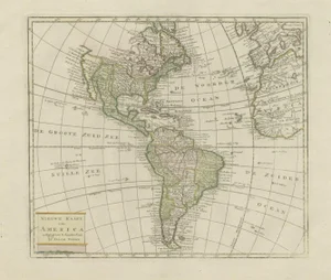 Antique Map of North and South America