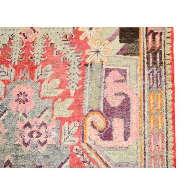 Textile Early 20th Century Central Asian Khotan Rug For Sale - Image 7 of 13