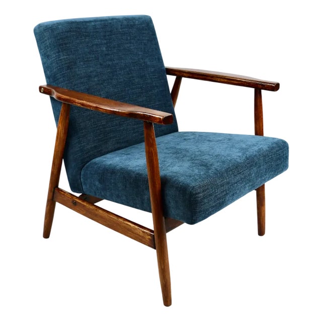 Vintage Blue Armchair, 1970s For Sale