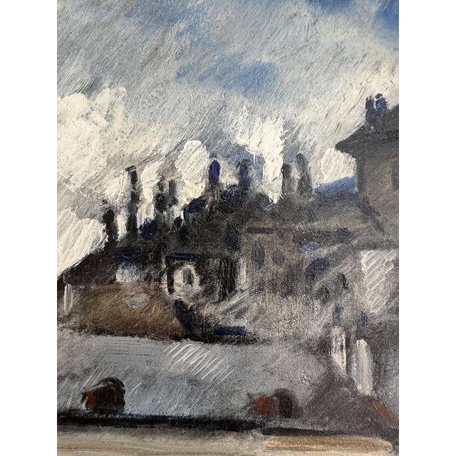 André Julien Prina, Maisons de Genève, 1962, Oil on Canvas, Framed For Sale - Image 4 of 17