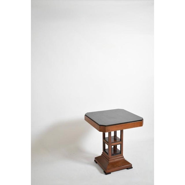 Amsterdam School Pedestal Table, 1920s For Sale - Image 4 of 6