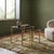 Nesting tables in brass from the 1960s-70s, characterized by a sleek and functional design that integrates perfectly into...