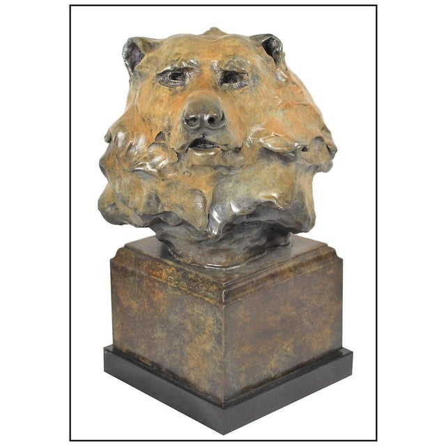The artwork here, "Bear Bust", is a wonderful depiction that was created with acute detail and meticulously finished...