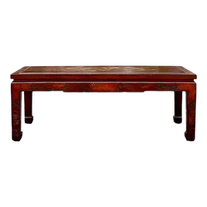 Late 20th Century Vintage Regency Hand Painted Lacquered Coffee Table