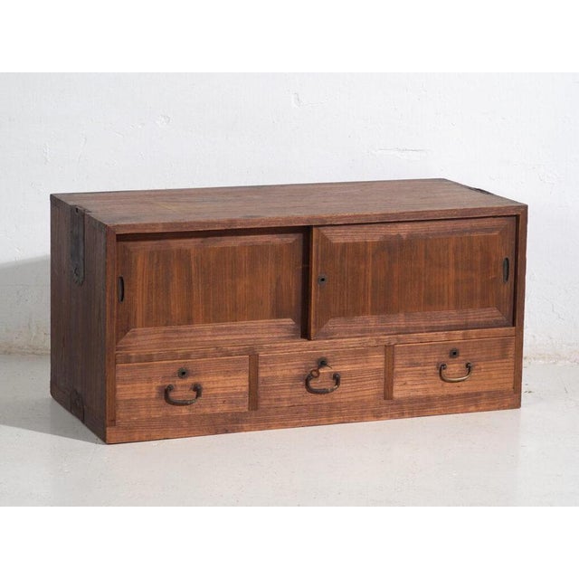 Antique Japanese Base Cabinet | Japanese Cabinet | Amaru For Sale - Image 13 of 14