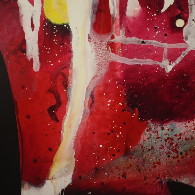 Italian Artist, Abstract Subject, 1970, Oil on Canvas For Sale - Image 9 of 14