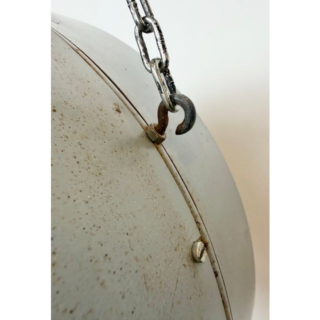 Metal Large Industrial Double Sided Factory Clock from Simlex, 1960s For Sale - Image 7 of 18
