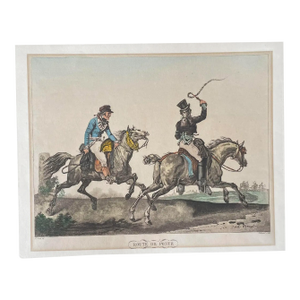 Early 19th Century Louis Philibert Debucourt "Route De Post" Engraving by Charles Vernet