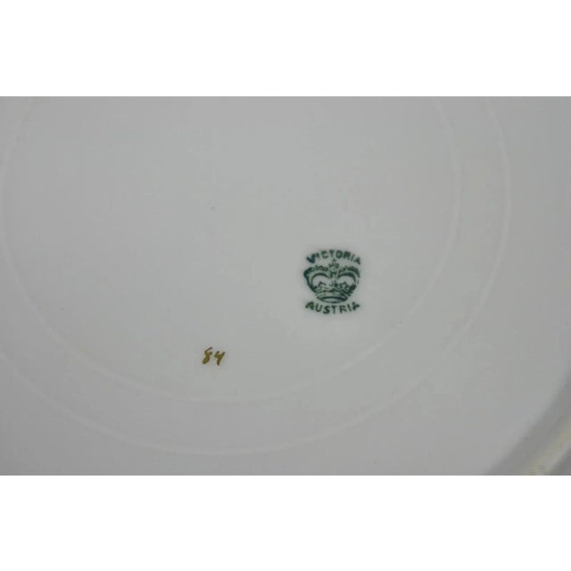Early 20th Century (12) Victoria Carlsbad Austria, Porcelain Fish Plates & Gravy Sauce Boat For Sale In Philadelphia - Image 6 of 12
