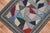 American Stained Glass Hooked Throw Rug For Sale - Image 4 of 18