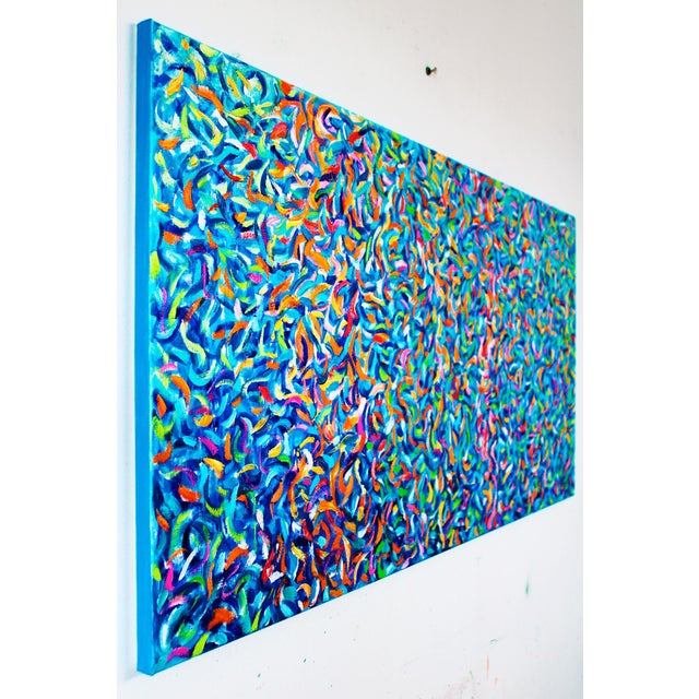 Abstract Artist Andrei Sitsko "Reflection in the Water" Modern Original Painting For Sale - Image 3 of 13