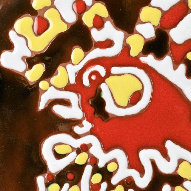 Mid-Century Modern Ceramic Tile by Jean Lurçat for Sant Vicens Workshop, 1950s For Sale - Image 3 of 7