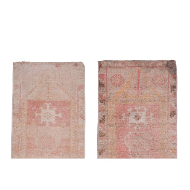 Distressed Small Vintage Turkish Rug 1'6" X 3'1" For Sale - Image 4 of 11