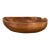 Vintage Boho Chic Wooden Serving Bowl For Sale