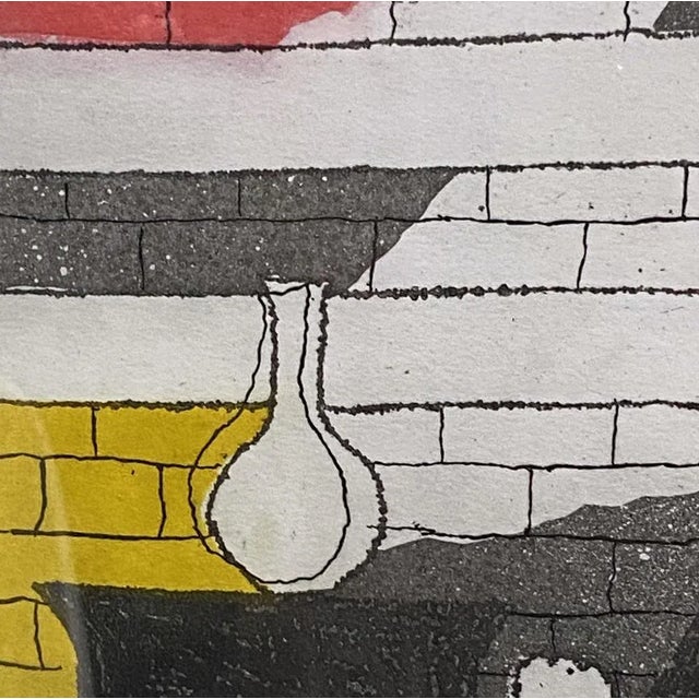 1970s Julian Trevelyan, Surrealist Interior, 1973, Etching, Framed For Sale - Image 5 of 9