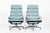 This authentic matching pair of Eames Soft Pad Recliners with Arms designed by Charles and Ray Eames for Herman Miller was...